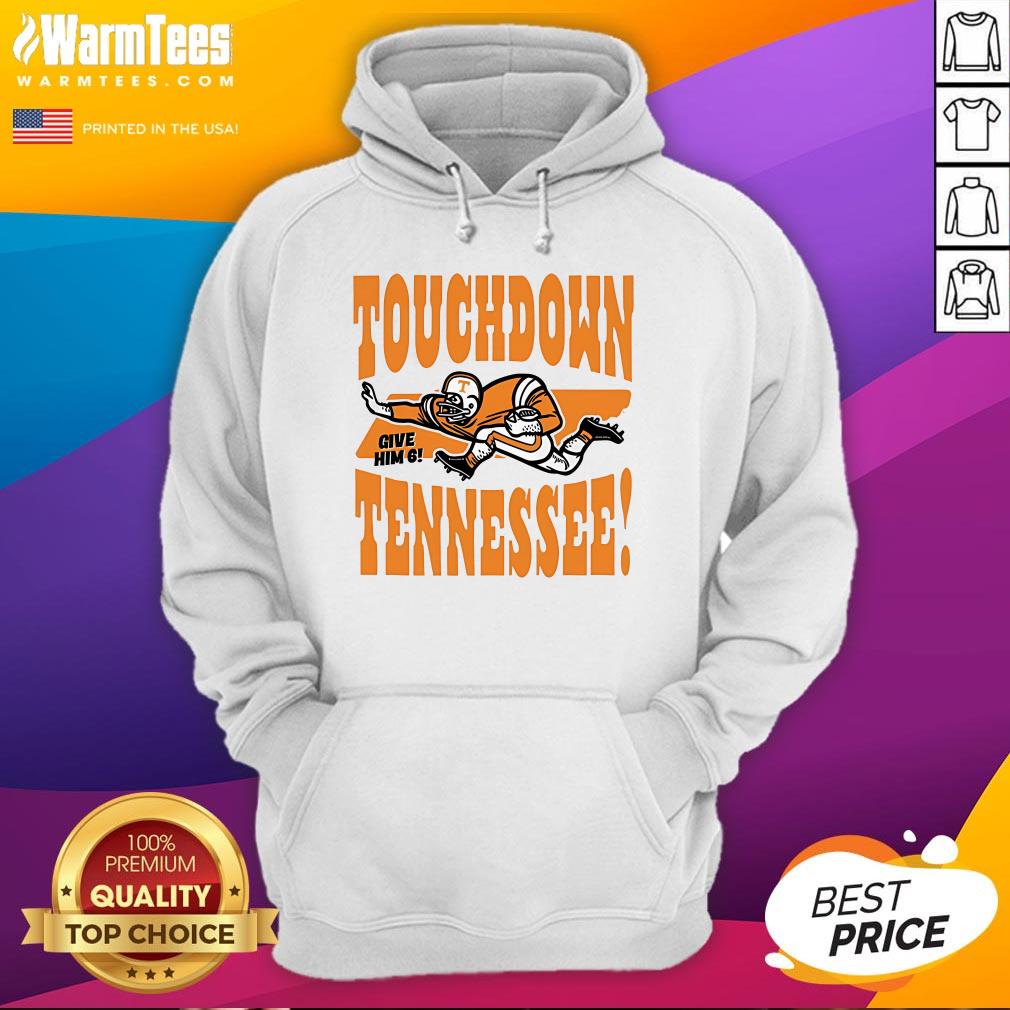 Official Candace Parker Touchdown Tennessee Give Him 6 T-Shirt - Image 3