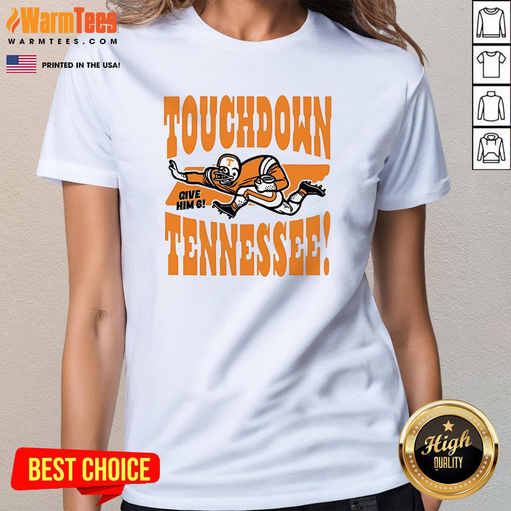 Official Candace Parker Touchdown Tennessee Give Him 6 T-Shirt - Image 2