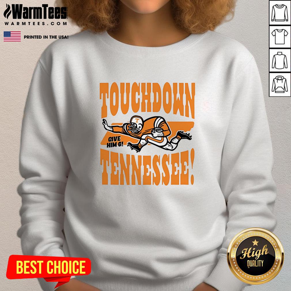 Official Candace Parker Touchdown Tennessee Give Him 6 T-Shirt - Image 4