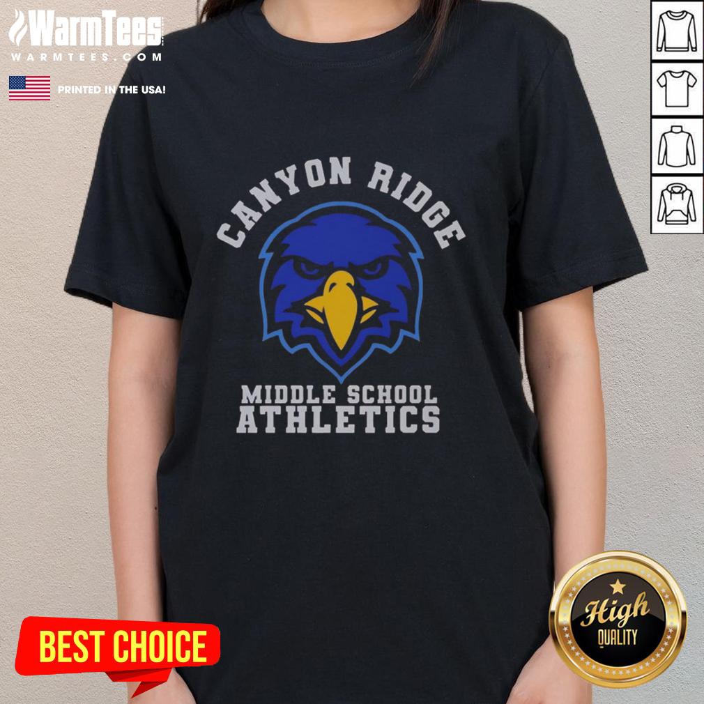 Official Canyon Ridge Crown Trio Eagle Athletics T-Shirt - Image 3