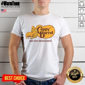Official Cappy Barrel Capybara Campaign Store Logo T-Shirt