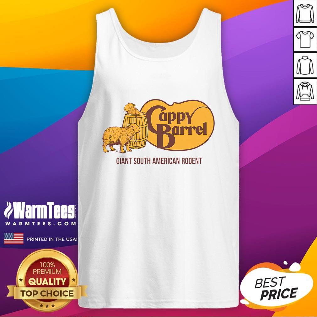 Official Cappy Barrel Capybara Campaign Store Logo T-Shirt - Image 4
