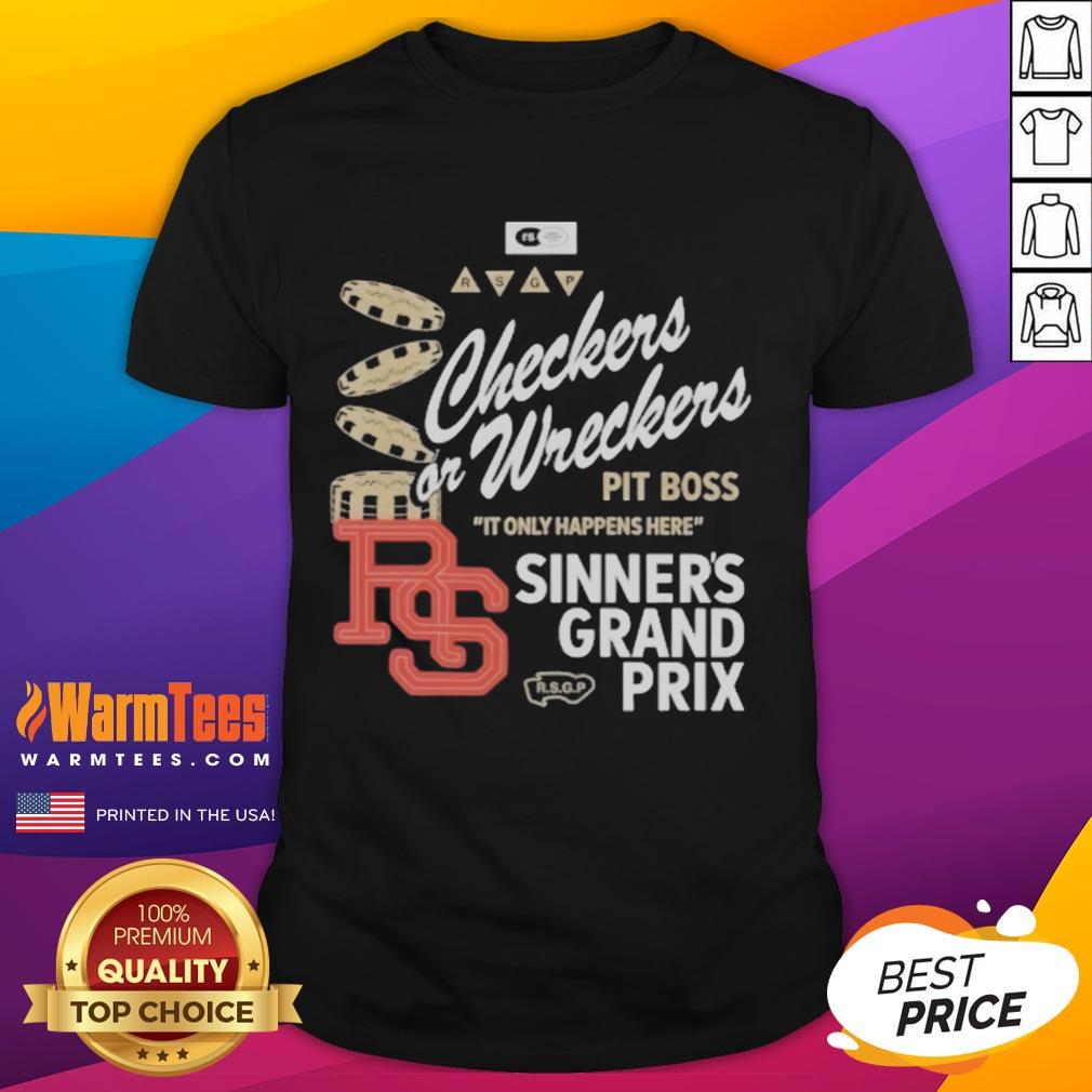 Official Checkers Or Wreckers Distressed T-Shirt