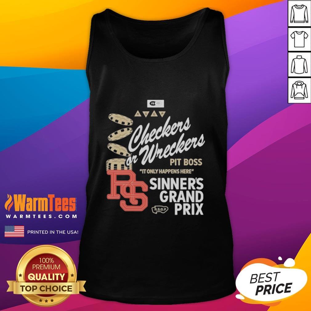 Official Checkers Or Wreckers Distressed T-Shirt - Image 4