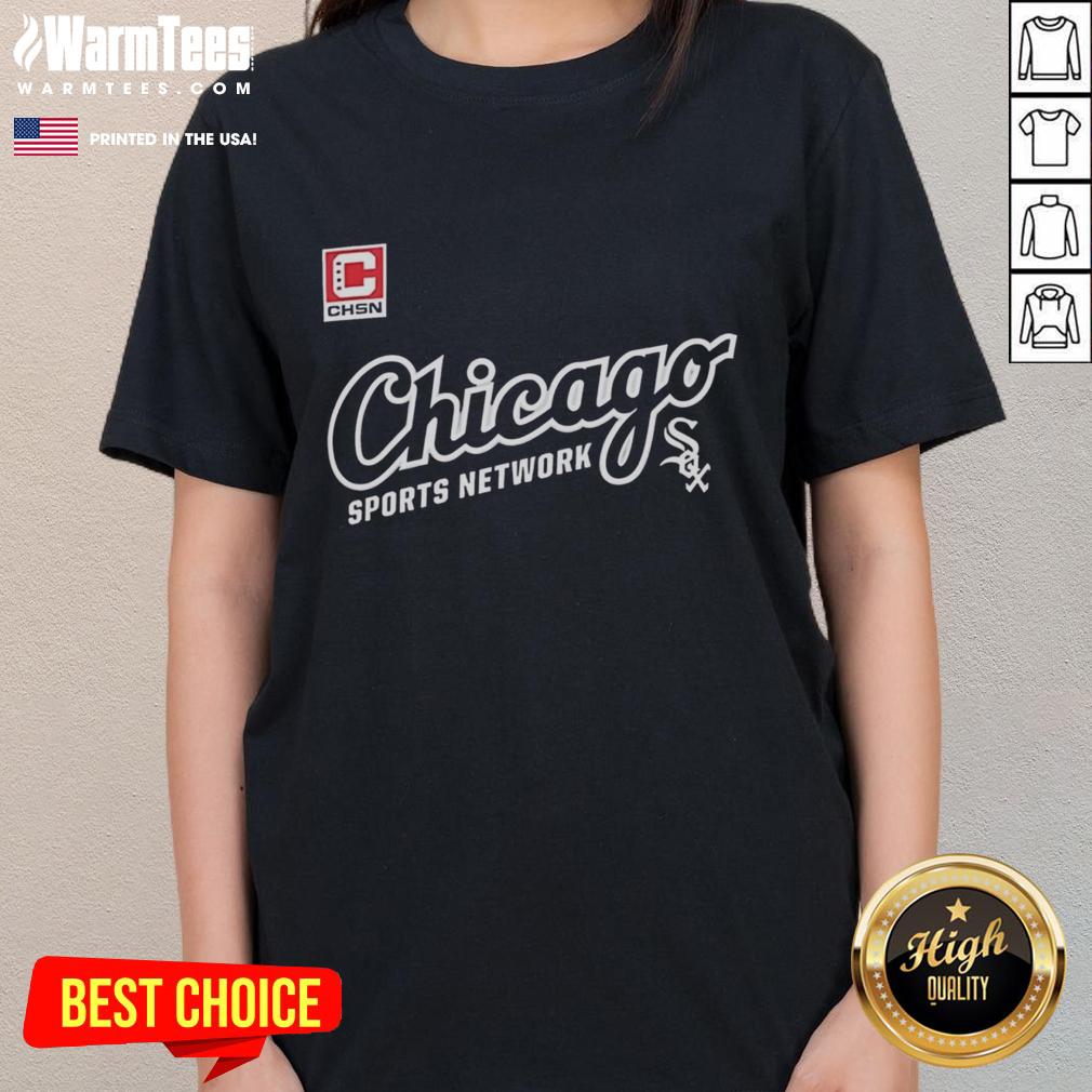 Official Chicago Sports Network White Sox Chsn Logo T-Shirt - Image 3