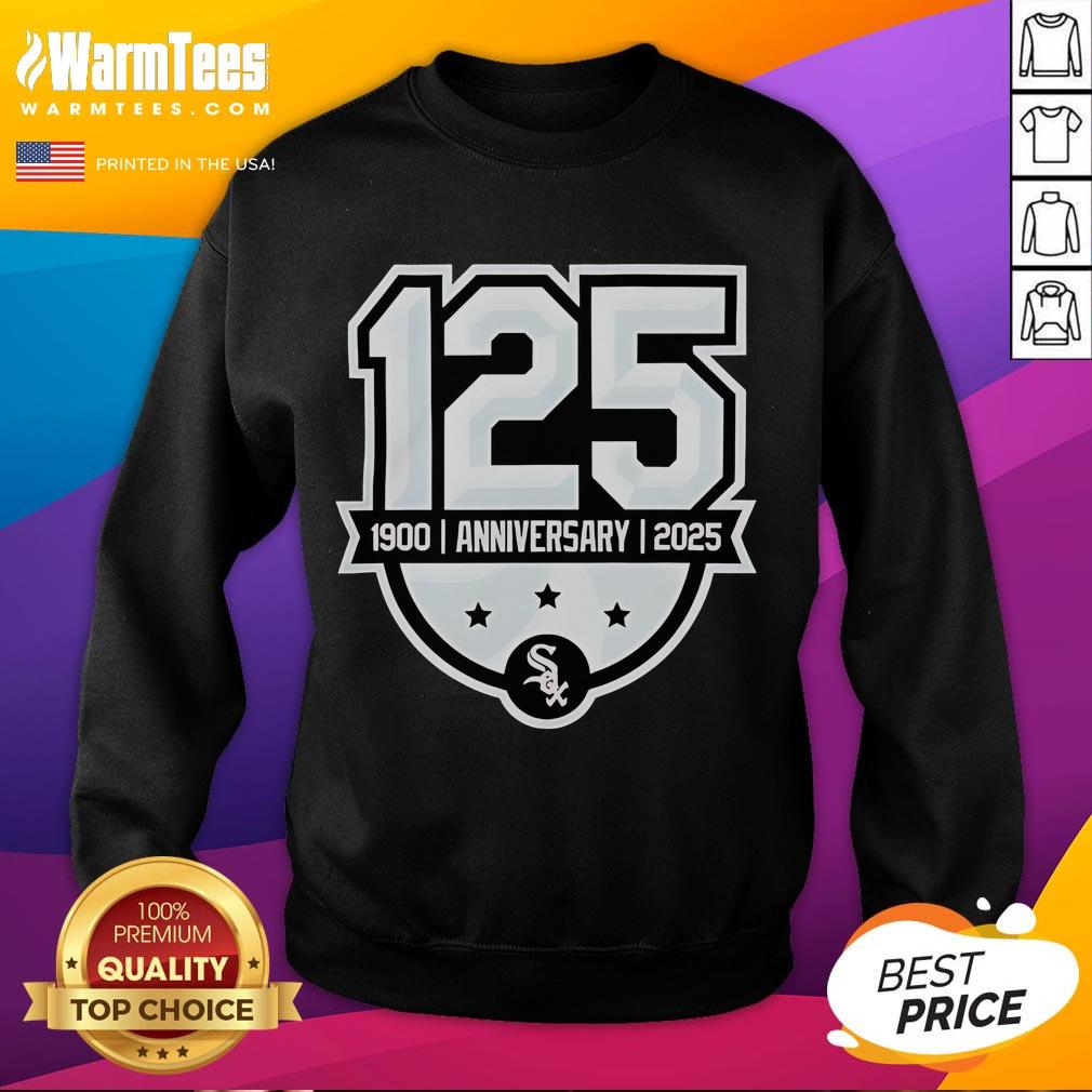 Official Chicago White Sox 125th Anniversary 1990-2025 Logo T-Shirt - Image 5