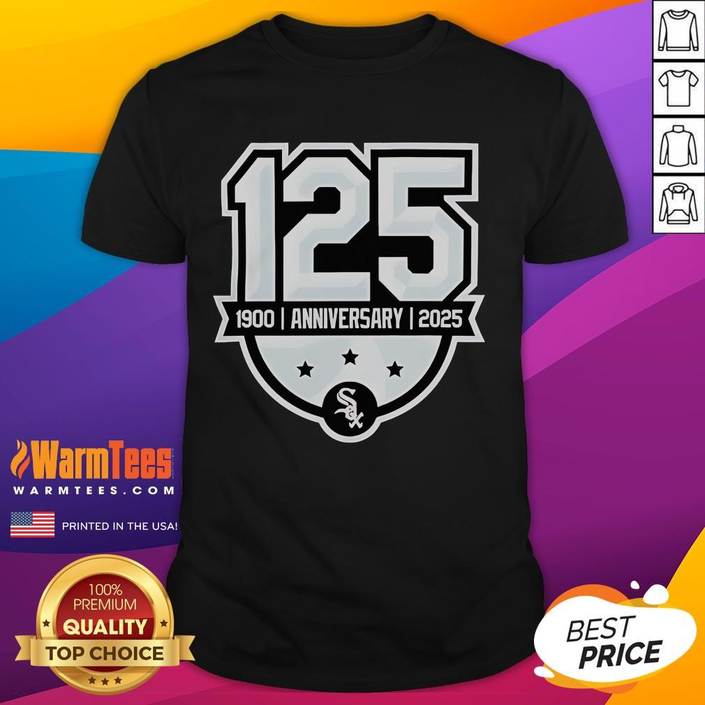 Official Chicago White Sox 125th Anniversary 1990-2025 Logo T-Shirt