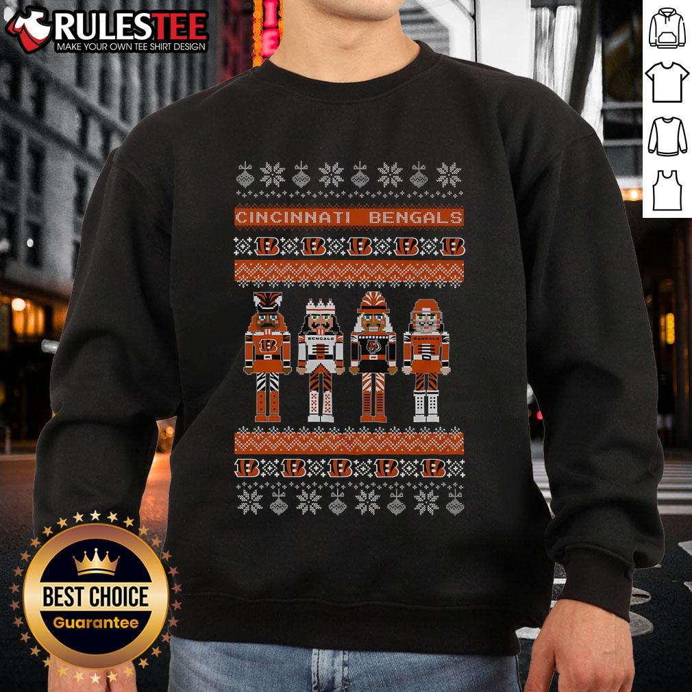 Official Cincinnati Bengals Holiday Nutcracker T-Shirt - Image 5