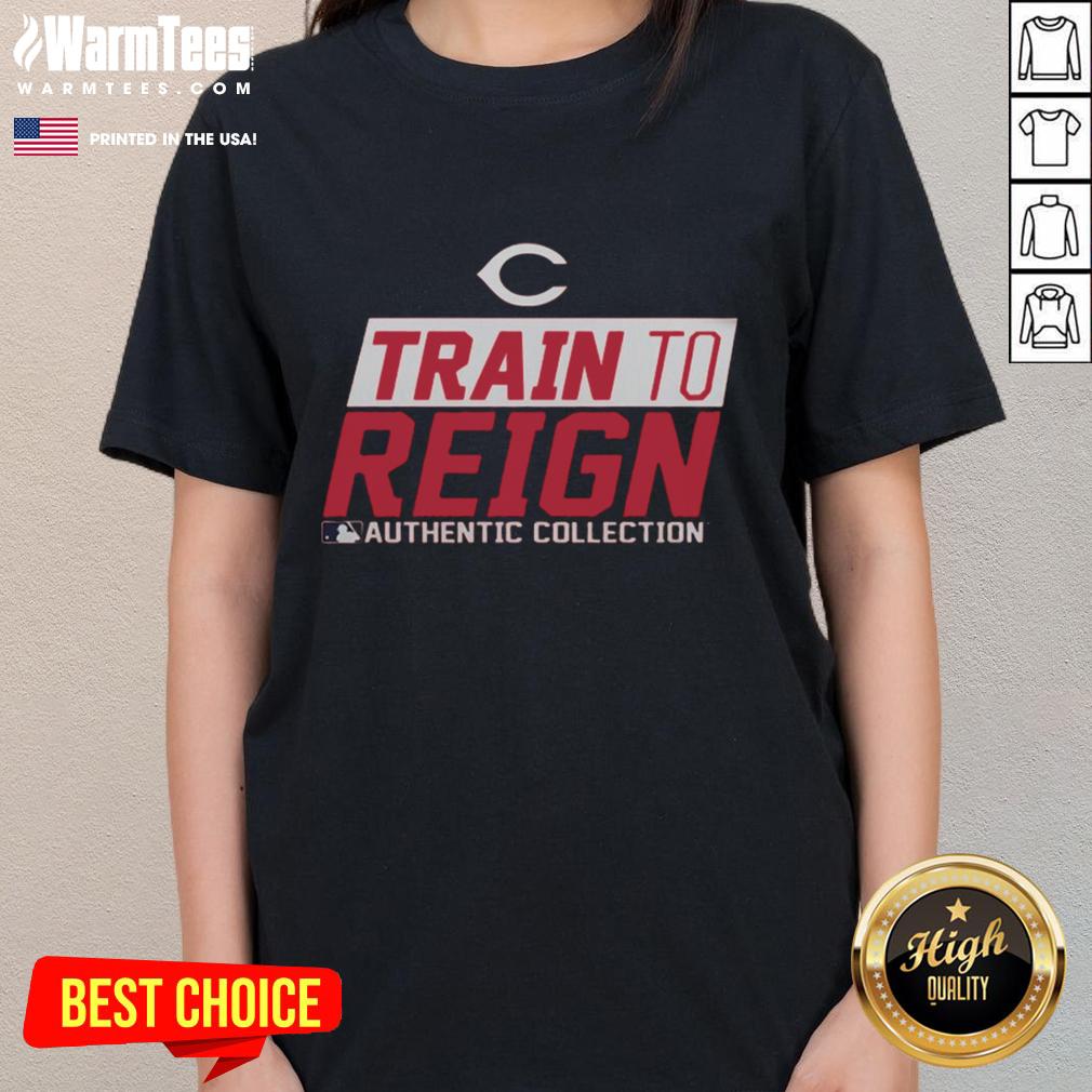 Official Cincinnati Reds Train To Reign 2025 T-Shirt - Image 3