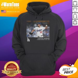 Alternative view of Official Clayton Kershaw Los Angeles Dodgers 3k Career Strikeouts Micro Moments T-Shirt