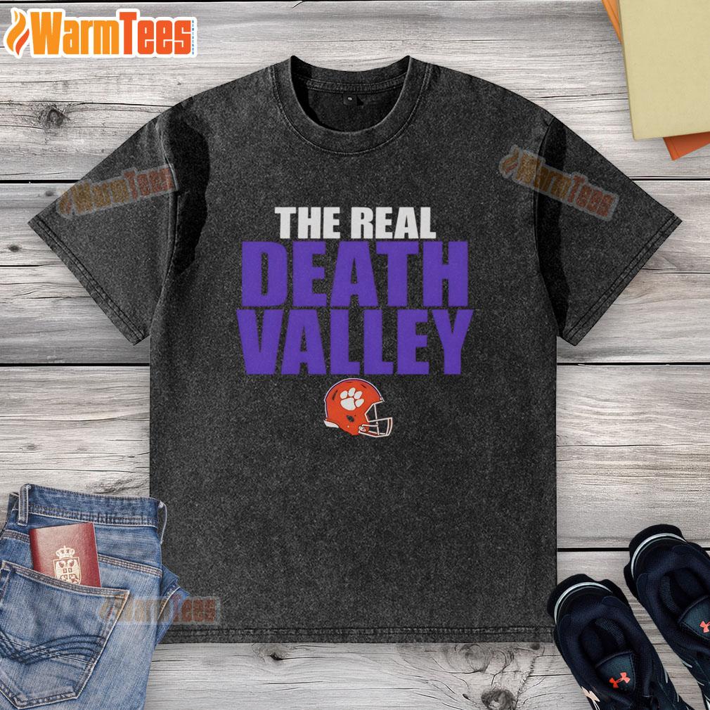 Official Clemson Tigers The Real Death Valley Helmet T-Shirt - Image 6