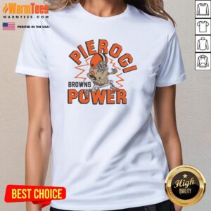 Alternative view of Official Cleveland Browns Pierogi Power T-Shirt
