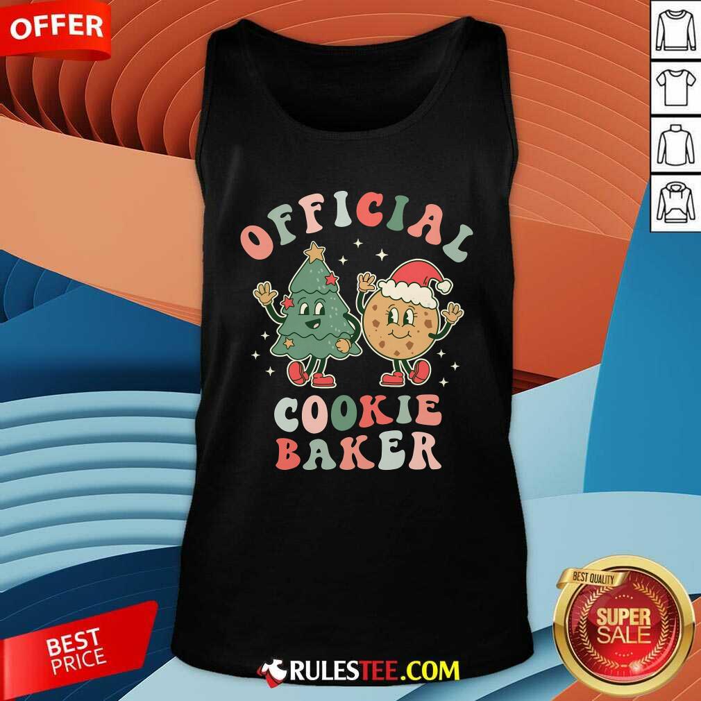 Official Cookie Baker Christmas Cookie Taste Tester Taster T-Shirt - Image 5
