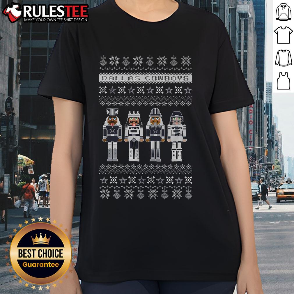 Official Dallas Cowboys Holiday Nutcracker T-Shirt - Image 3