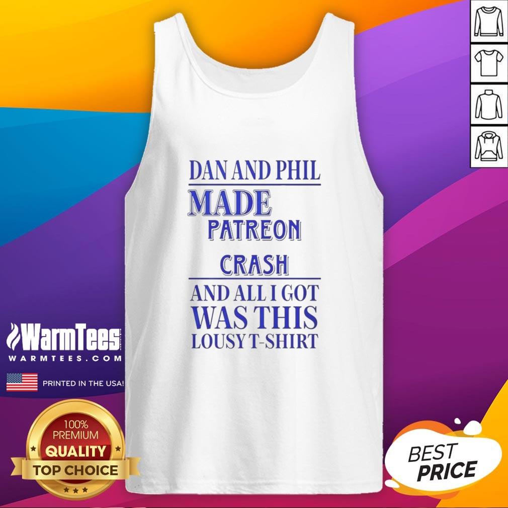 Official Dan And Phil Made Patreon Crash T-Shirt - Image 4