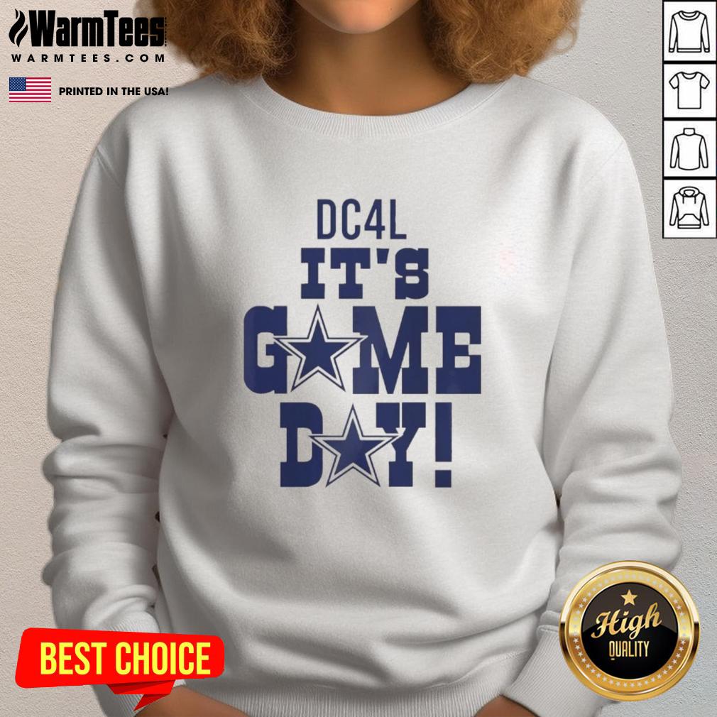 Official Dc4l It's Game Day Dallas Cowboys Logo T-Shirt - Image 5