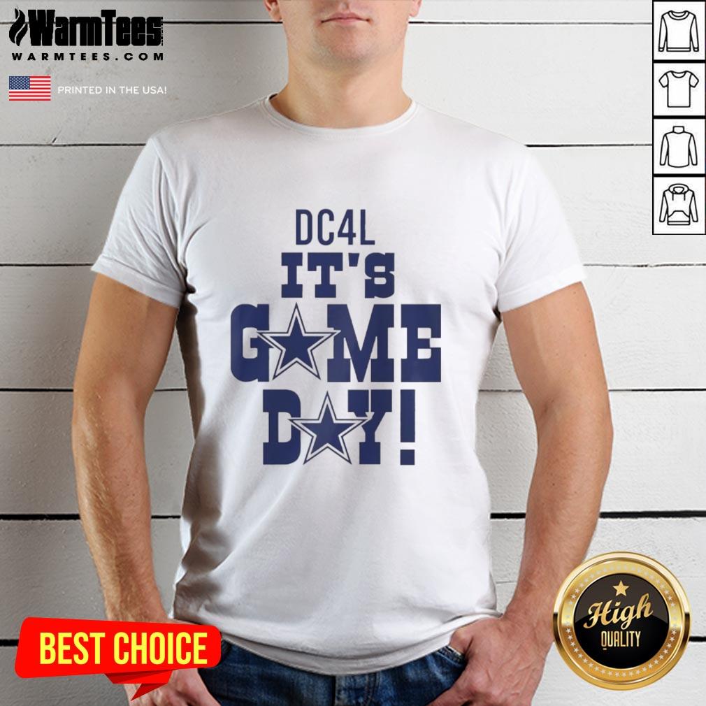 Official Dc4l It's Game Day Dallas Cowboys Logo T-Shirt