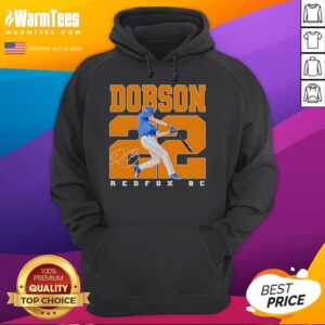 Alternative view of Official Dobson 22 Redfox BC Baseball T-Shirt