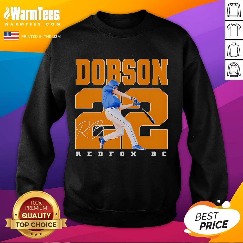 Official Dobson 22 Redfox BC Baseball T-Shirt - Image 5