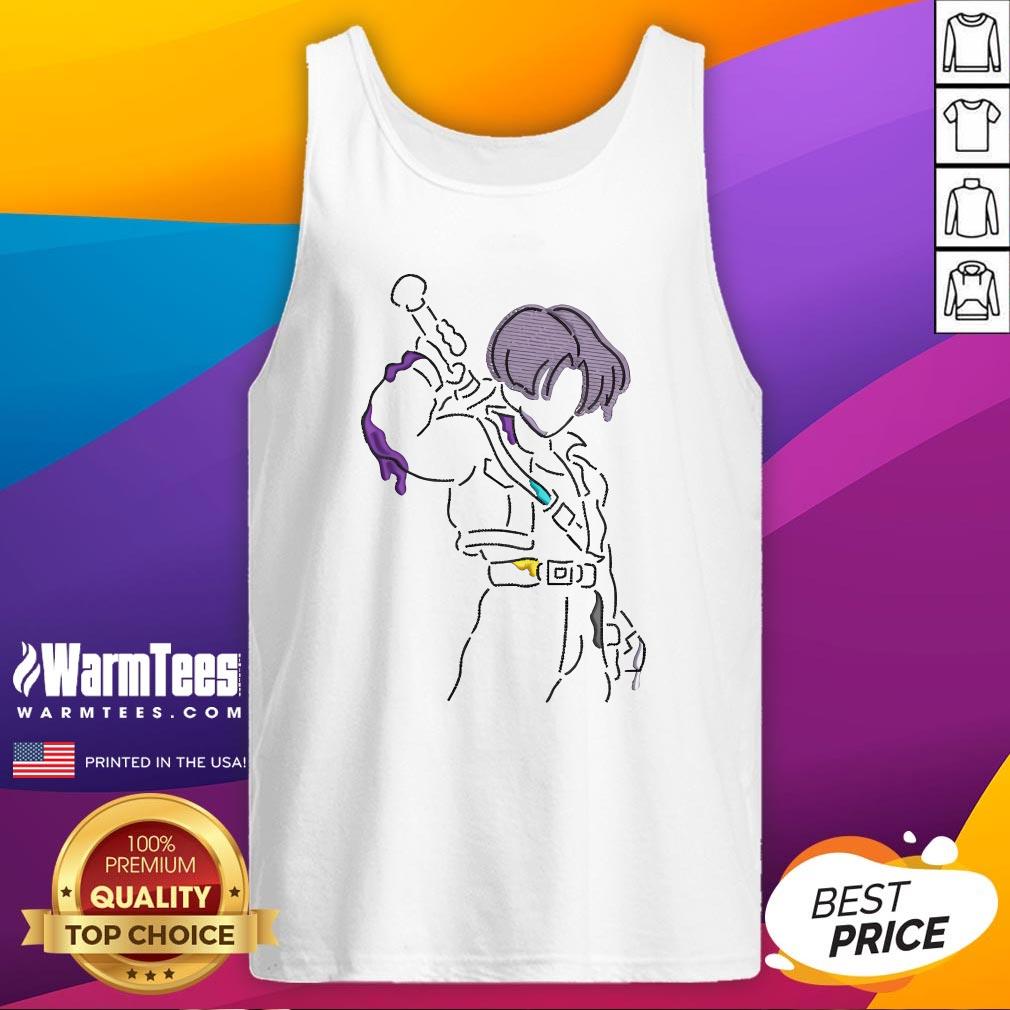 Official Dragon Ball Z Embroidery Line Art T-Shirt - Image 5
