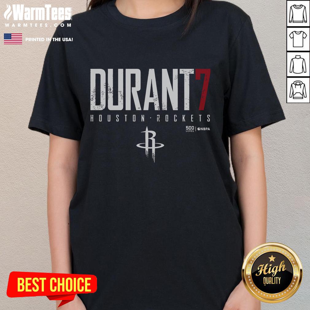 Official Durant 7 Houston Rockets 500 Level NBPA T-Shirt - Image 3