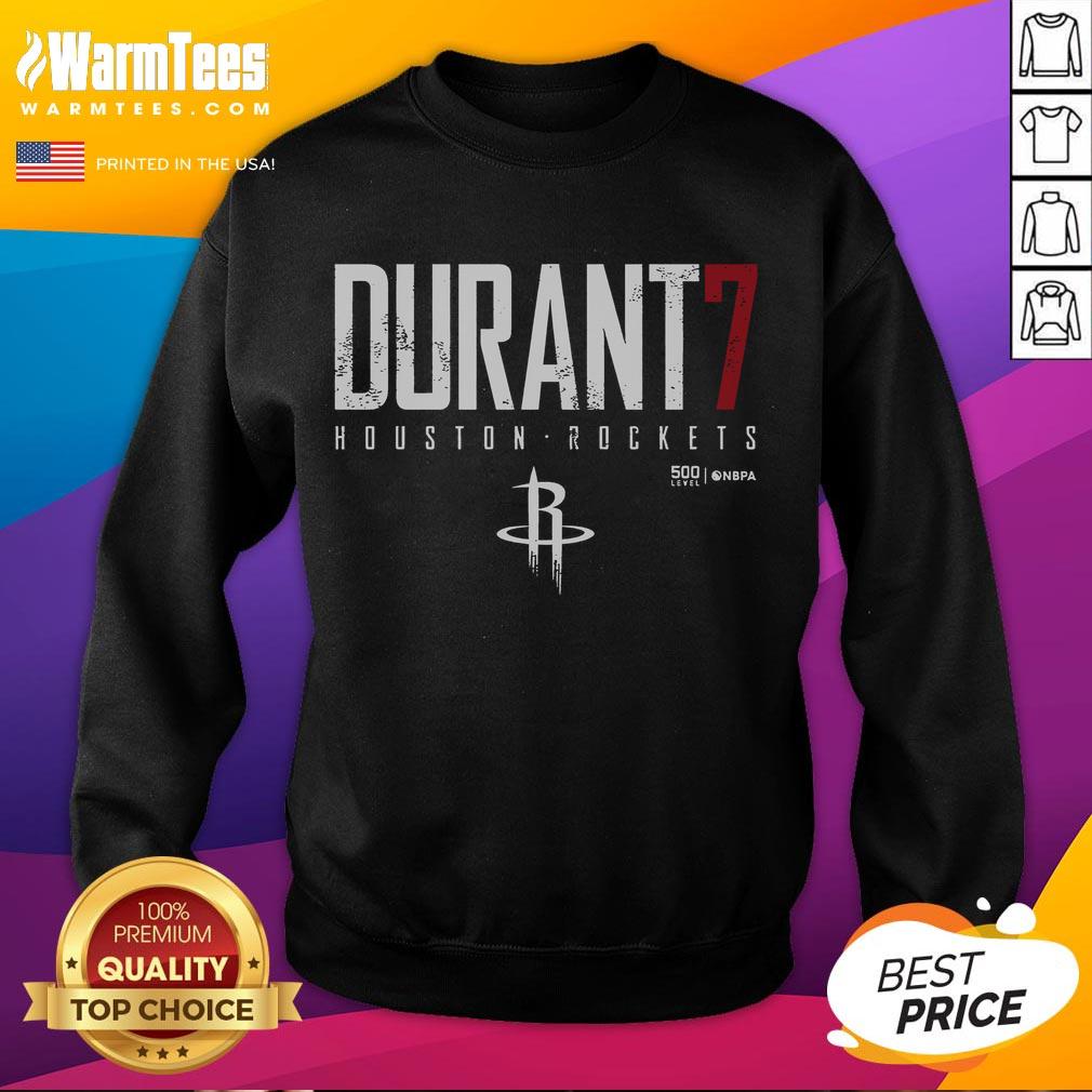 Official Durant 7 Houston Rockets 500 Level NBPA T-Shirt - Image 5
