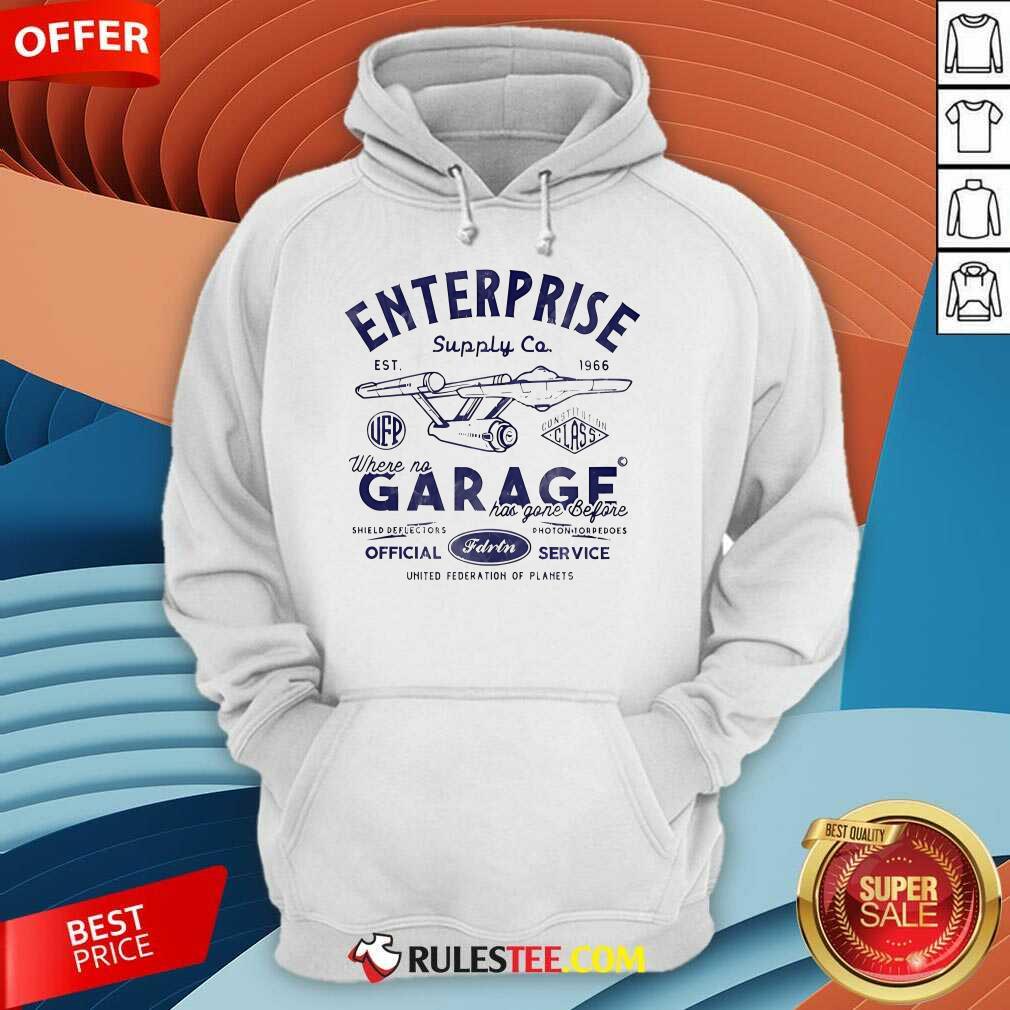Official Enterprise Where No Garage Has Gone Before T-Shirt - Image 5