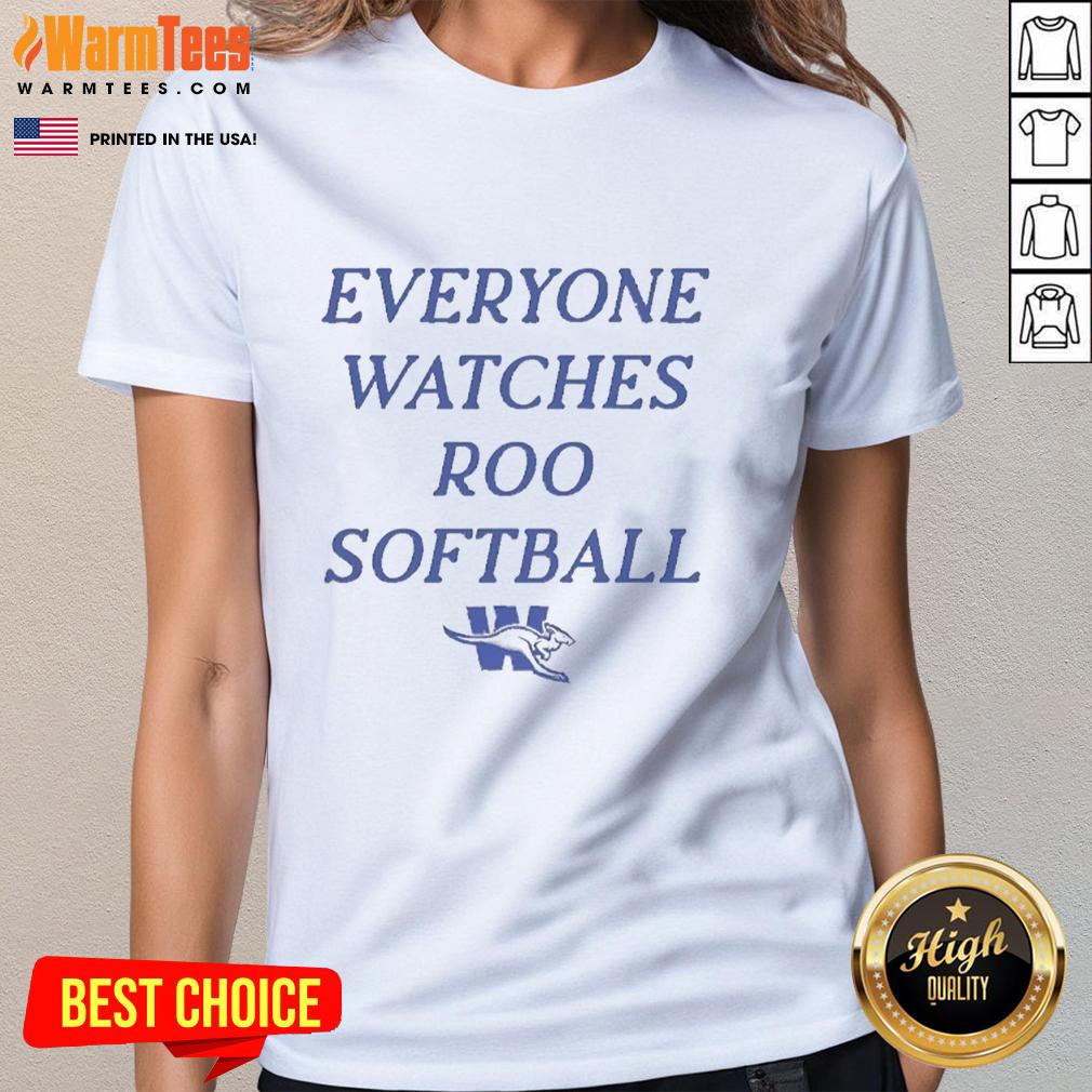 Official Everyone Watches Roo Softball Weatherford Kangaroos T-Shirt - Image 3