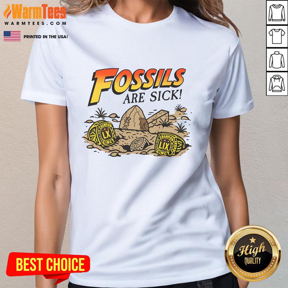 Official Fossils Are Sick LIX Champion Cincy T-Shirt - Image 3