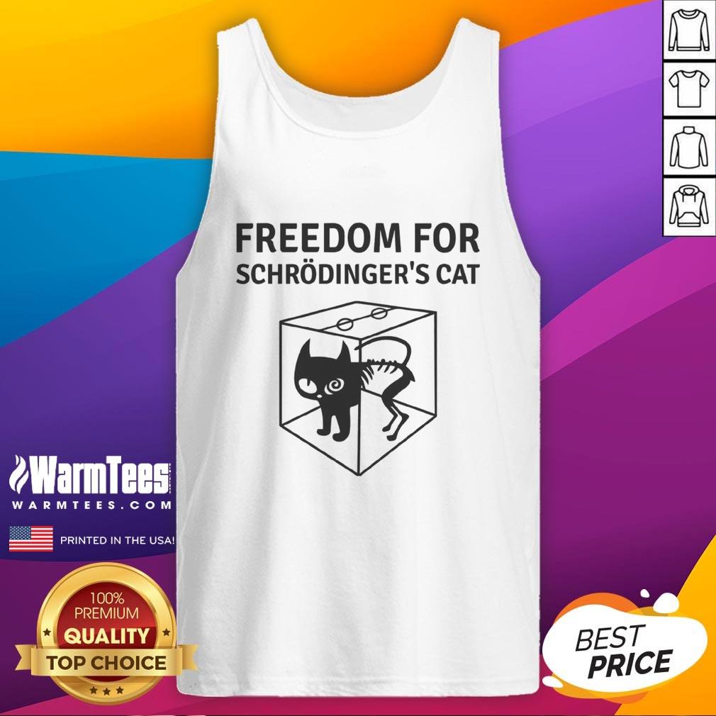 Official Freedom For Schrödinger's Cat T-Shirt - Image 4
