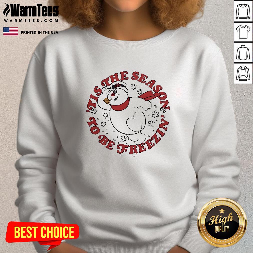 Official Frosty Tis The Season To Be Freezin T-Shirt - Image 3
