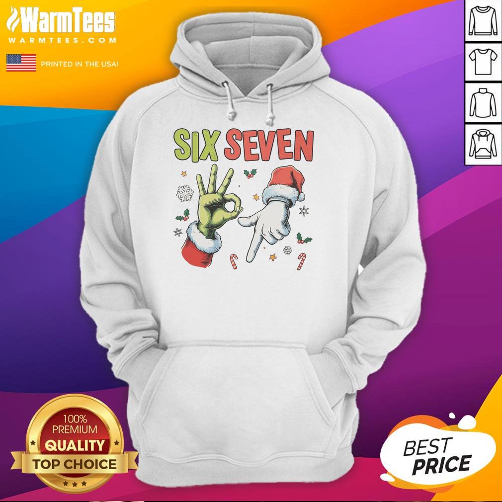 Official Funny Christmas Six Seven 67 Meme T-Shirt - Image 2
