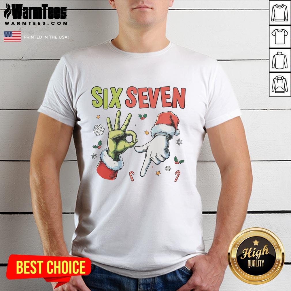 Official Funny Christmas Six Seven 67 Meme T-Shirt
