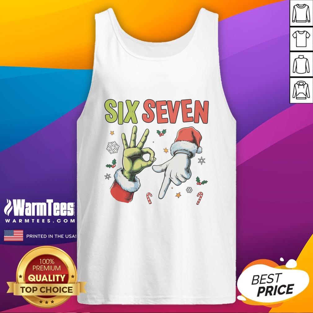 Official Funny Christmas Six Seven 67 Meme T-Shirt - Image 4