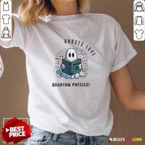 Alternative view of Official Ghost Love Quantum Physics Halloween 2024 T-Shirt