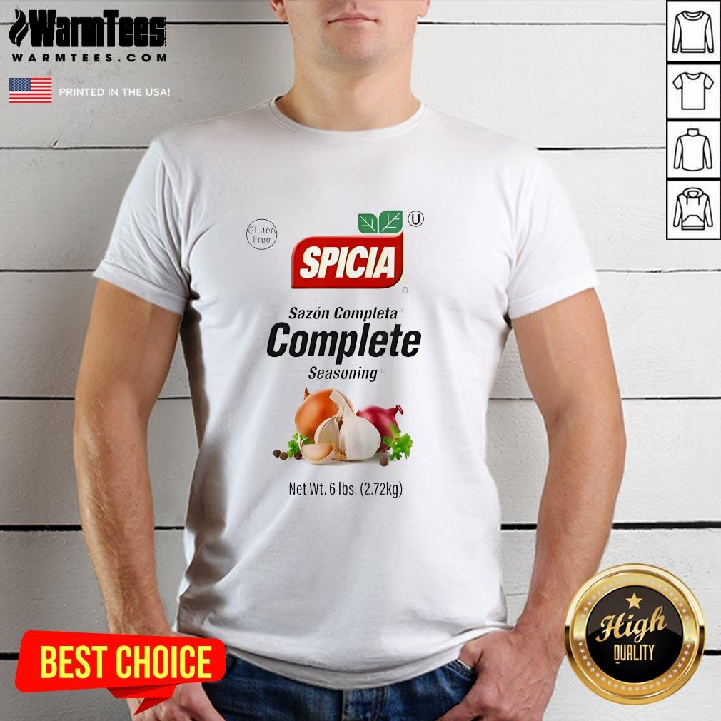 Official Gluten Free Spicia Sazon Completa Complete Seasoning Net Wt 6 Lbs 2 72kg 2024 T-Shirt