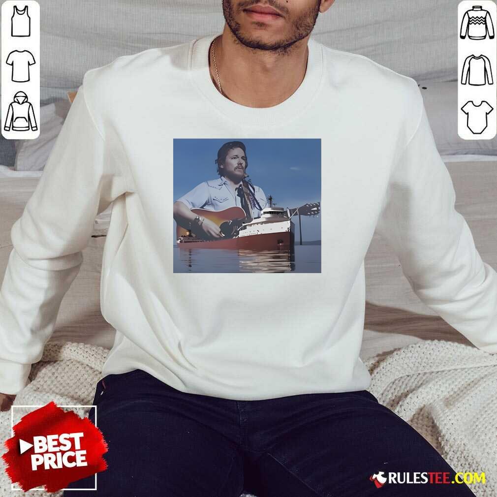 Official Gordon Lightfoot And Edmund Fitzgerald T-Shirt - Image 4