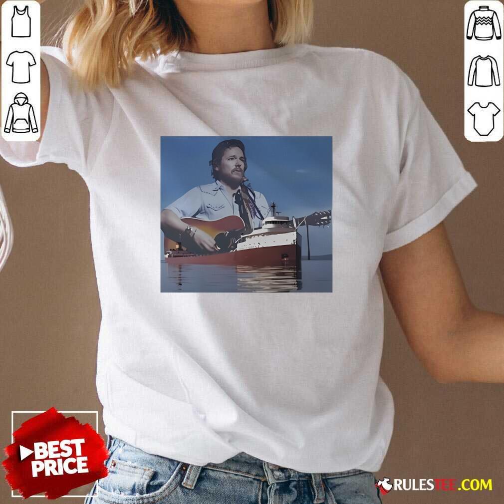 Official Gordon Lightfoot And Edmund Fitzgerald T-Shirt - Image 2