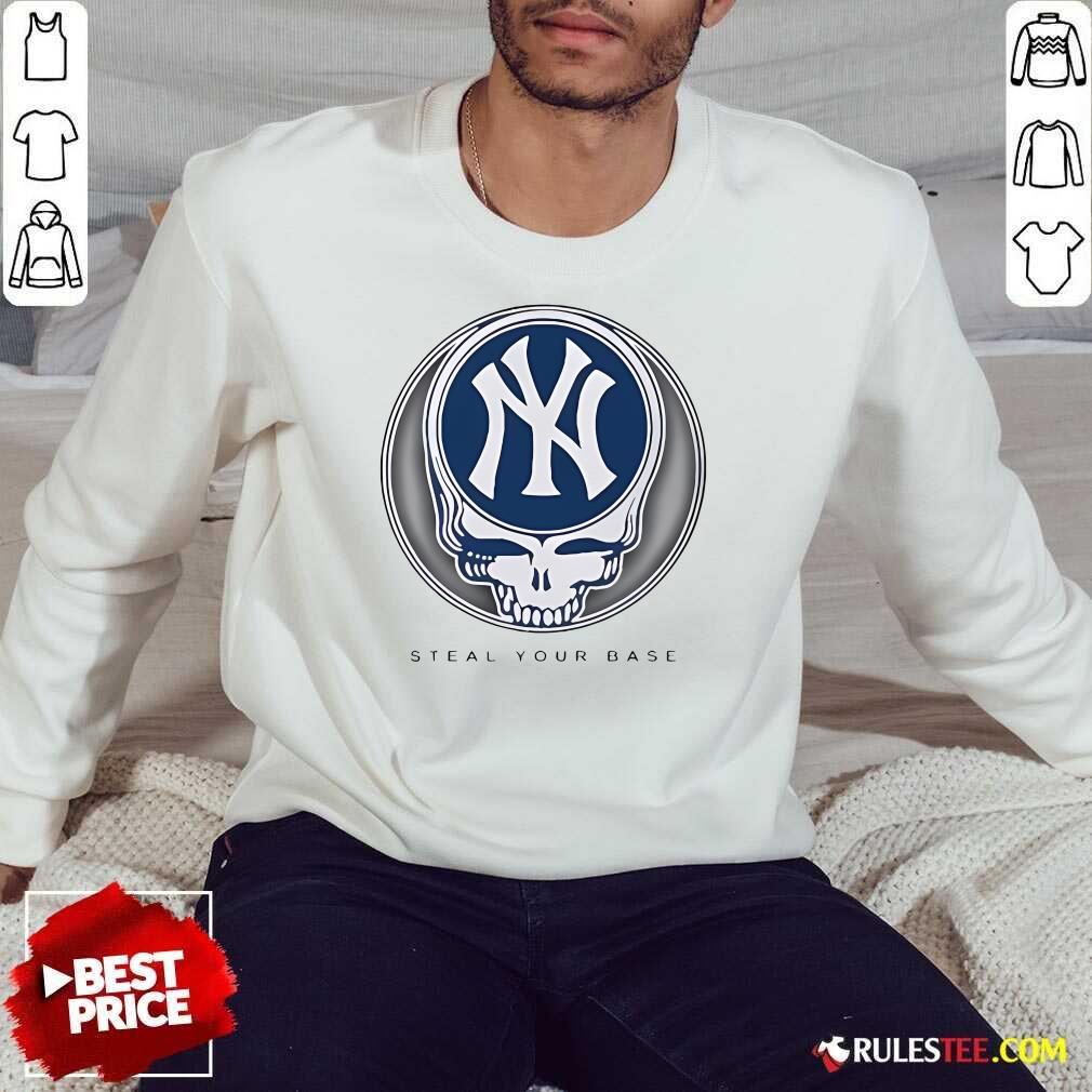 Official Grateful Dead X New York Yankees Steal Your Base T-Shirt - Image 4