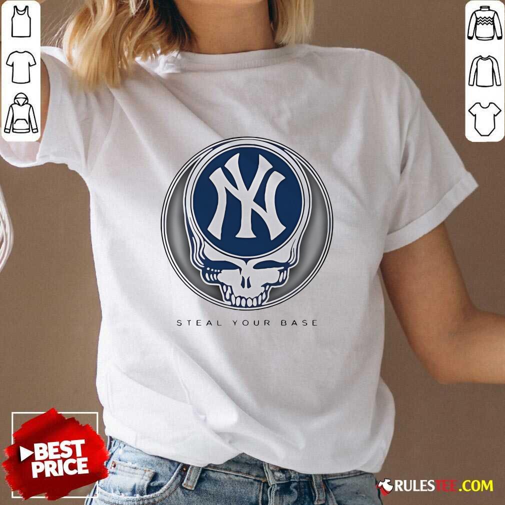Official Grateful Dead X New York Yankees Steal Your Base T-Shirt - Image 2