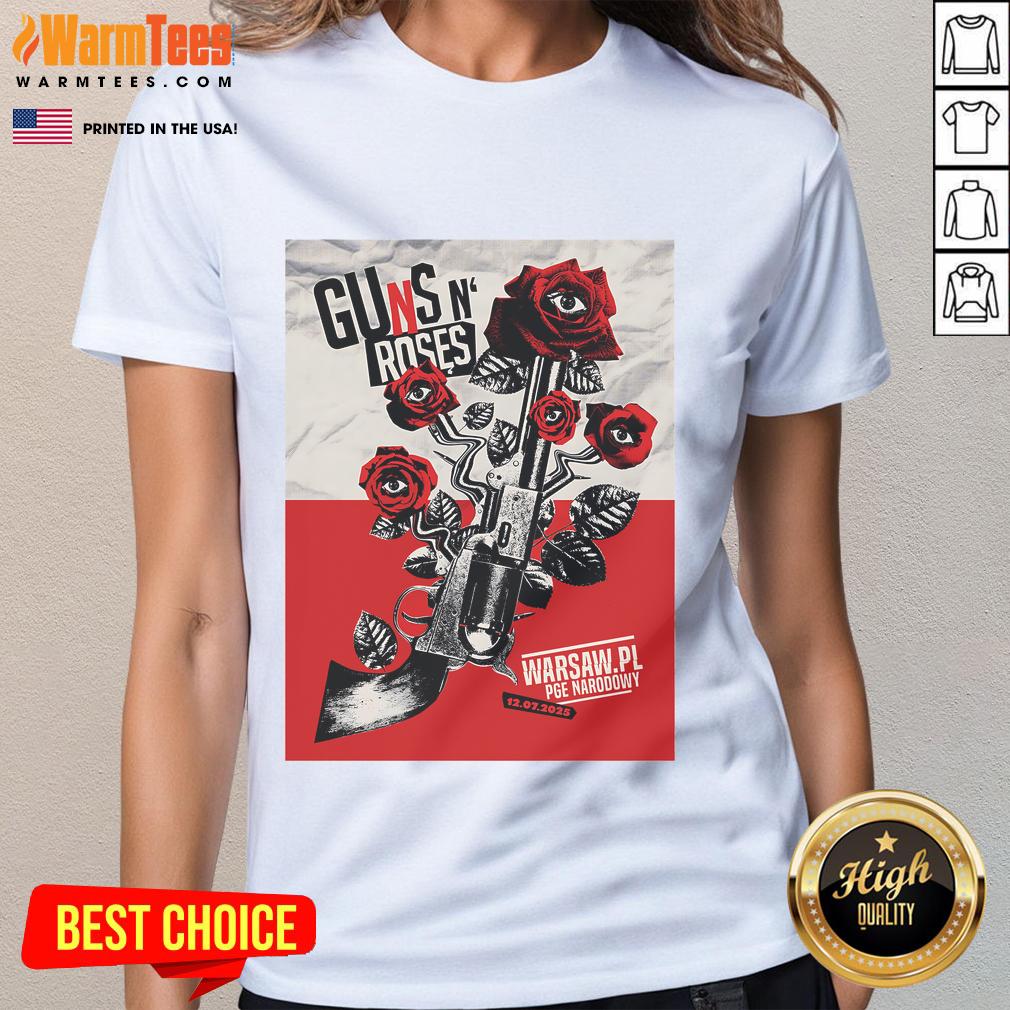 Official Guns N' Roses Shows Warsaw Pl July 12 2025 Eyes T-Shirt - Image 3