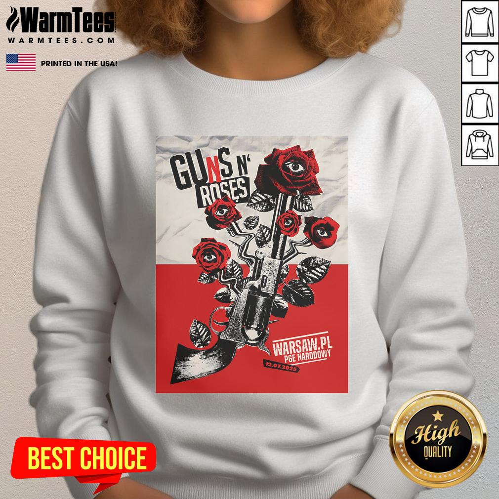 Official Guns N' Roses Shows Warsaw Pl July 12 2025 Eyes T-Shirt - Image 5