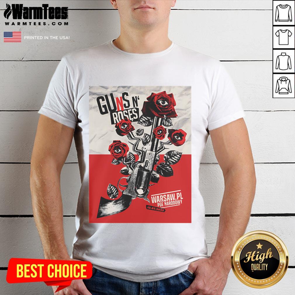 Official Guns N' Roses Shows Warsaw Pl July 12 2025 Eyes T-Shirt