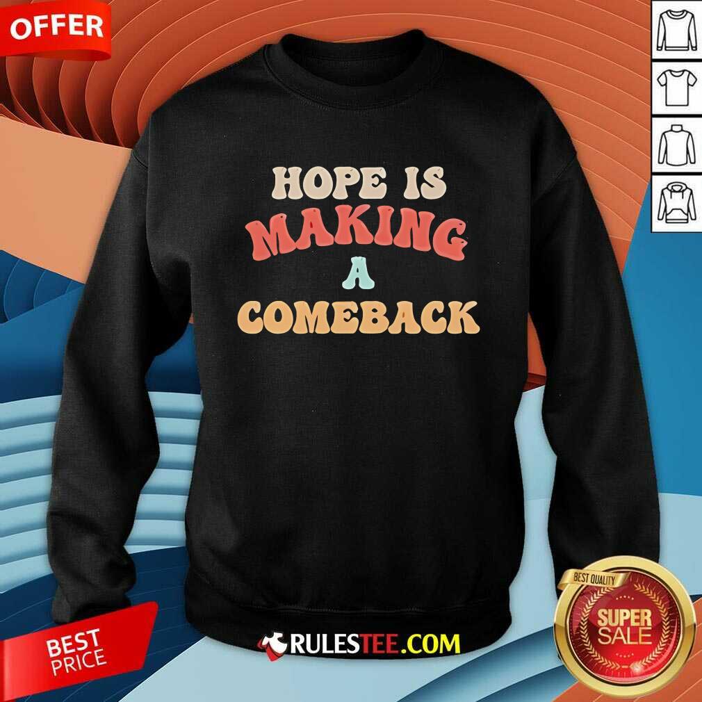 Official Hope Is Making A Comeback Kamala Harris Walz Walz Vintage T-Shirt - Image 3