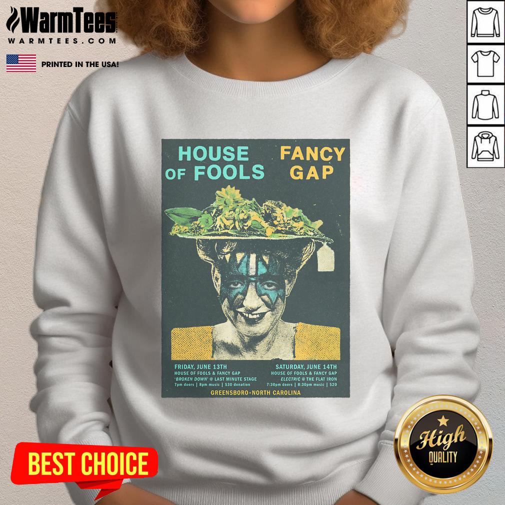 Official House Of Fools & Fancy Gap Greensboro NC 2025 T-Shirt - Image 5