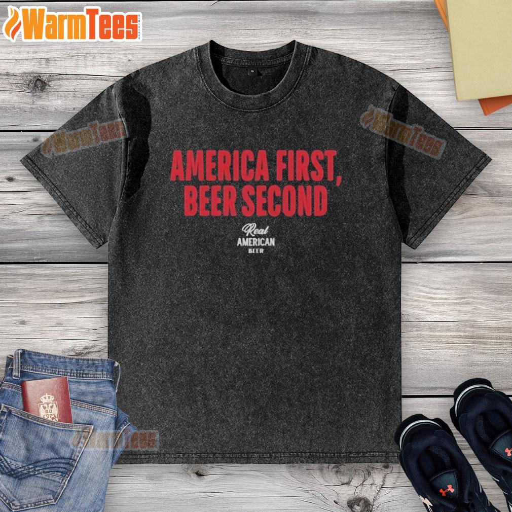 Official Hulk Hogan America First Beer Second T-Shirt - Image 6
