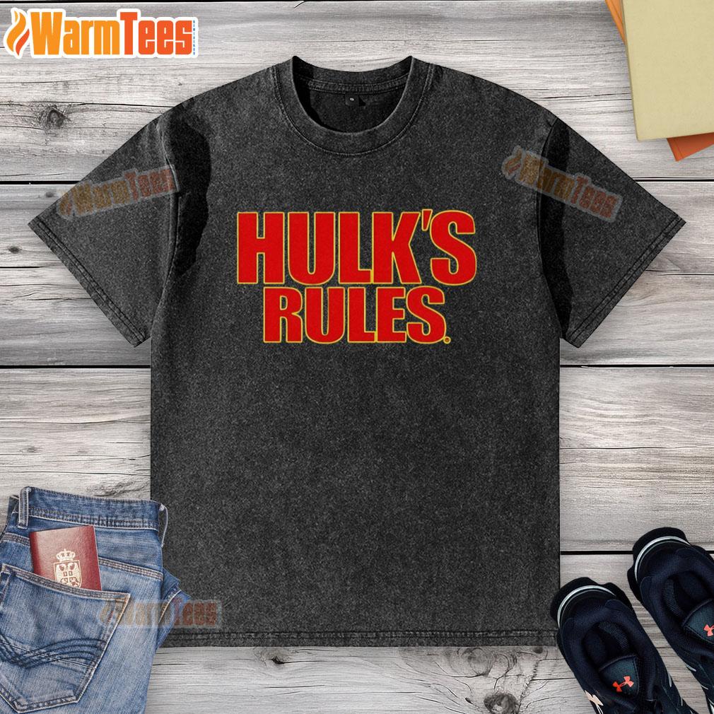 Official Hulk's Rules Hulk Hogan T-Shirt - Image 6