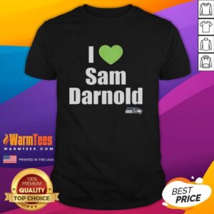 Official I Love Sam Darnold Seattle Seahawks Logo T-Shirt