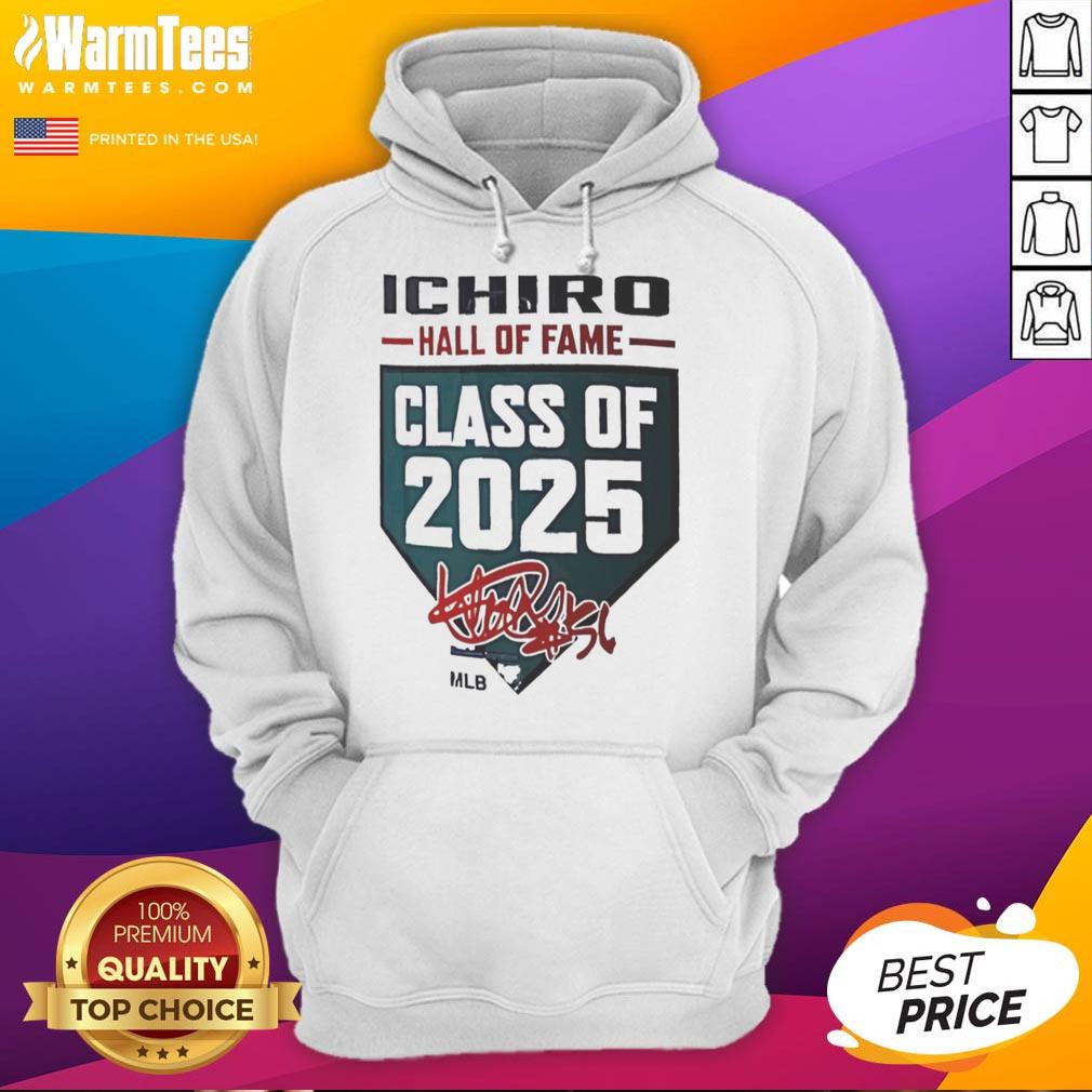 Official Ichiro Suzuki Hall Of Fame Class Of 2025 Seattle Mariners Signature T-Shirt - Image 2