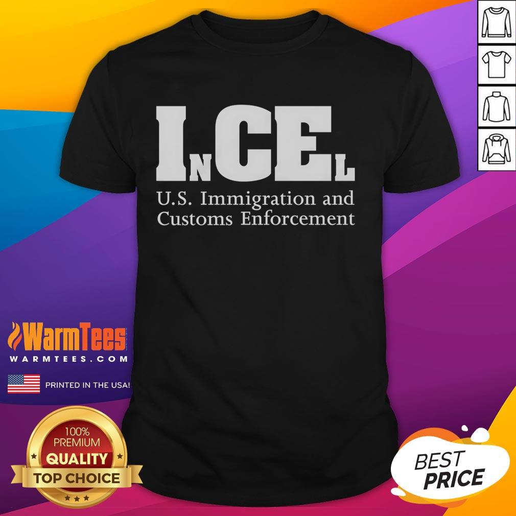 Official InCEl U.S. Immigration And Customs Enforcement T-Shirt